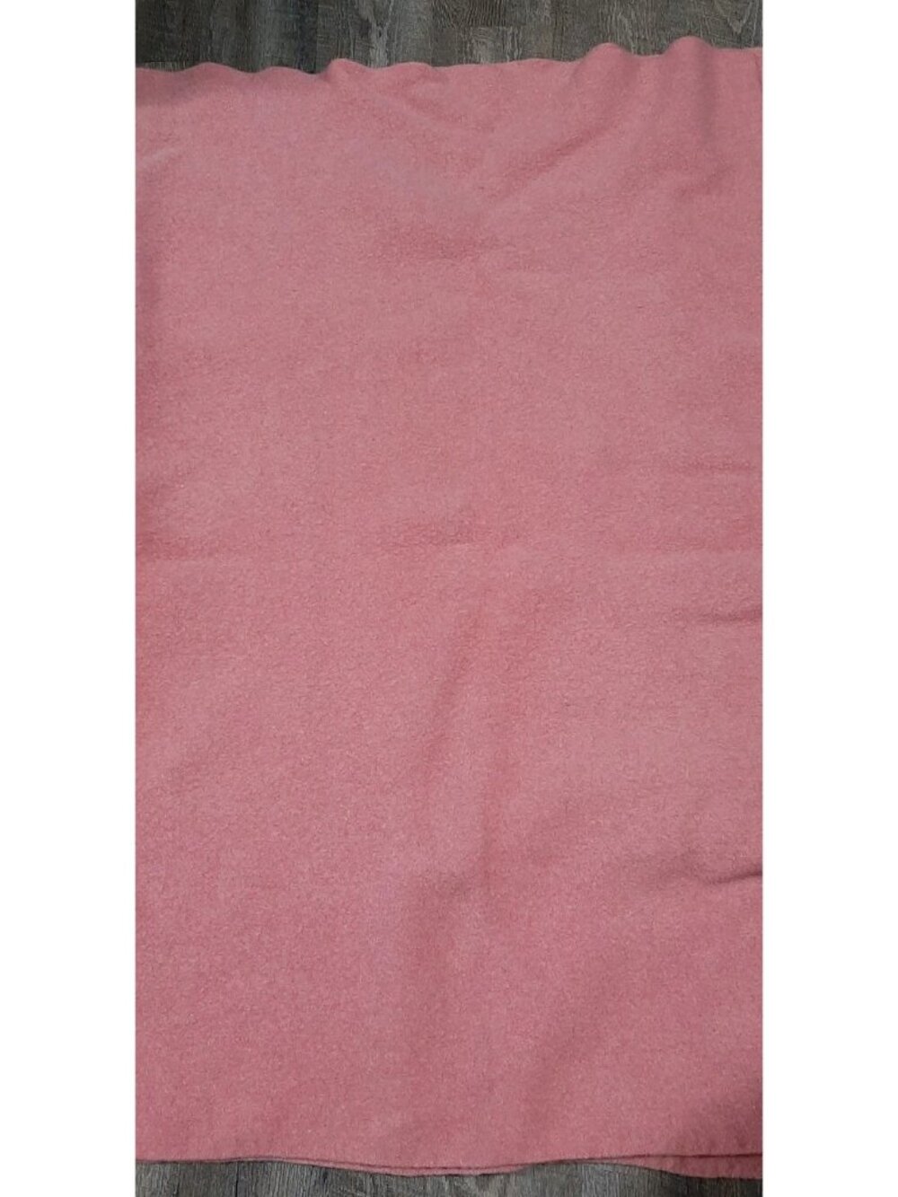Vintage Brant Forde Brand Genuine Wool Pink Dusty Rose Blanket 54 x 62 In Read